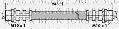 BORG & BECK bbh6827 -  Тормозной шланг